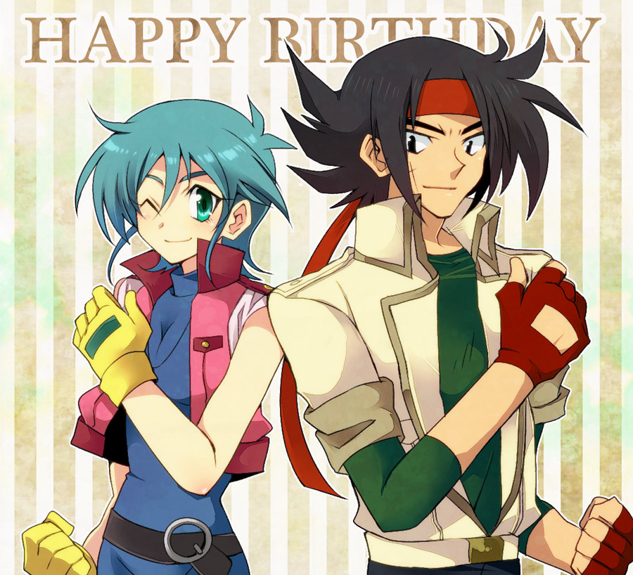 blue_eyes, blue_hair, bodysuit, domon_kasshu, fingerless_gloves, g_gundam, gloves, gundam