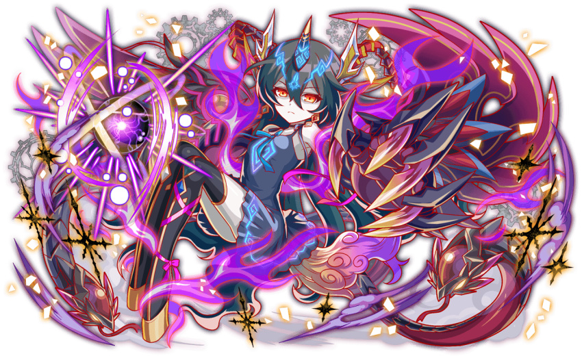 alternate_color, alternate_costume, alternate_eye_color, alternate_hair_color, alternate_horns, alternate_skin_color, anime_coloring, aqua_ribbon