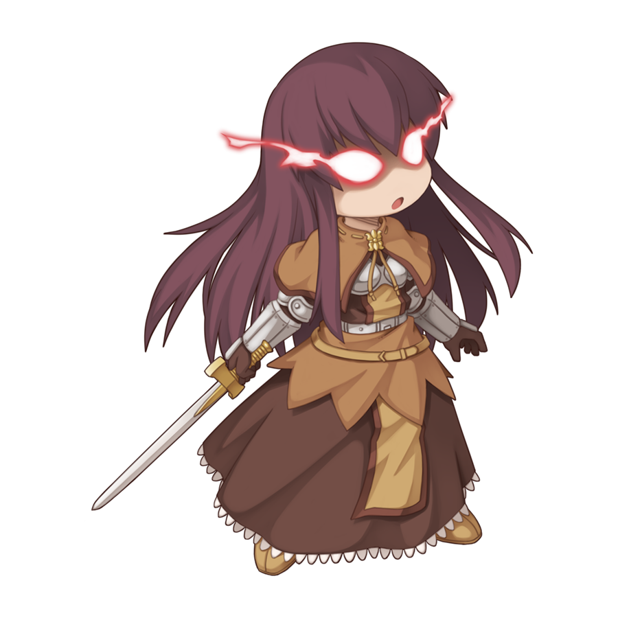 1girl, :o, bio_lab, brown_capelet, brown_dress, brown_hair, capelet, chest_guard