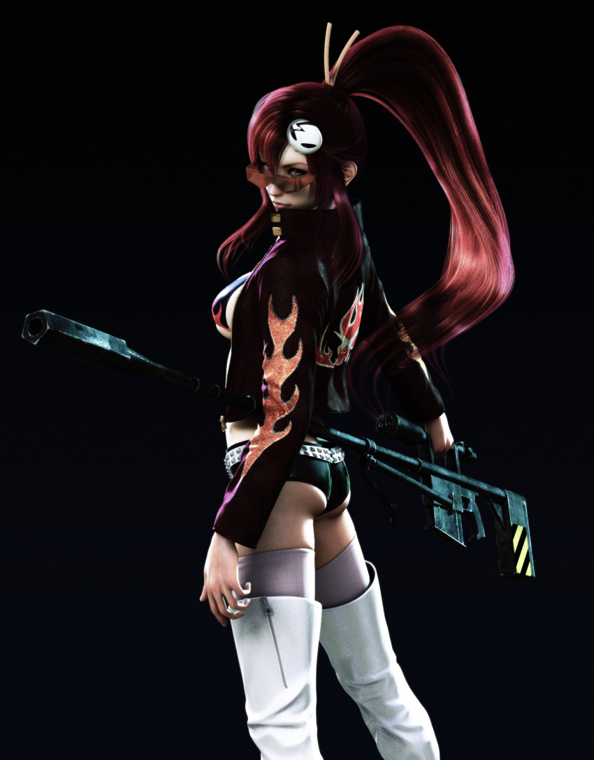 anti-materiel_rifle, ass, boots, breasts, epic, gun, highres, ikedan