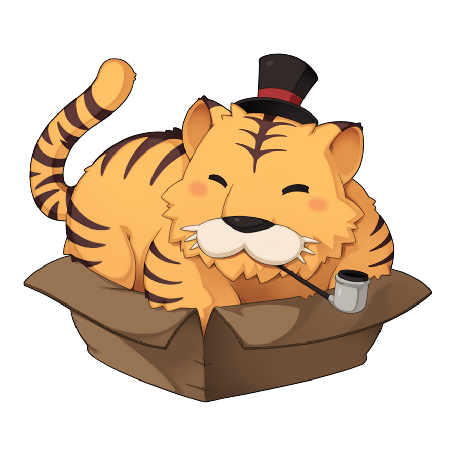 black_hat, box, cardboard_box, chibi, chibi_only, closed_eyes, eddga, full_body