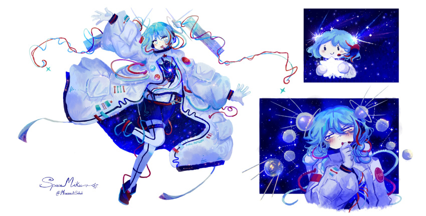 1girl, absurdres, animanima, aqua_eyes, aqua_hair, blue_hair, blush, bright_pupils
