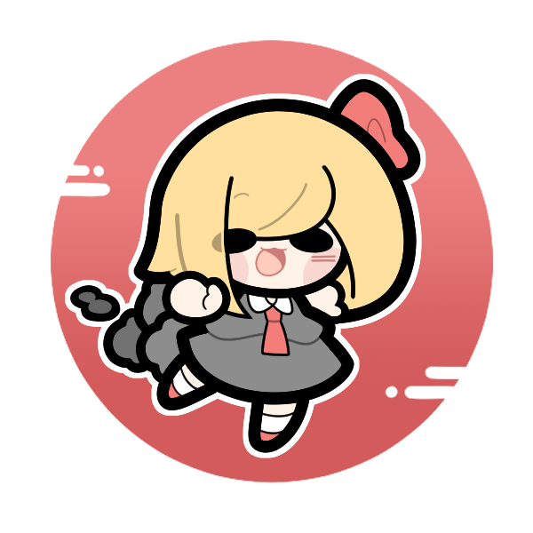 1girl, ascot, baek_ban, black_clouds, black_skirt, black_vest, blonde_hair, blush