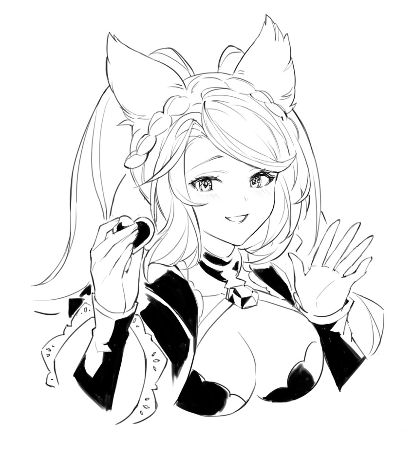 1girl, animal_ears, breasts, fraux, granblue_fantasy, highres, large_breasts, long_hair