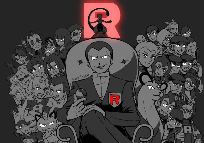 6+boys, 6+girls, alolan_meowth, archer_(pokemon), ariana_(pokemon), attila_(pokemon), butch_(pokemon), cassidy_(pokemon)