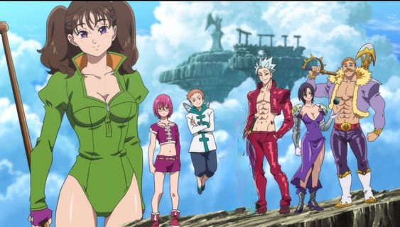 2girls, 4boys, ban_(nanatsu_no_taizai), diane_(nanatsu_no_taizai), edit, edited, escanor, escanor_(nanatsu_no_taizai