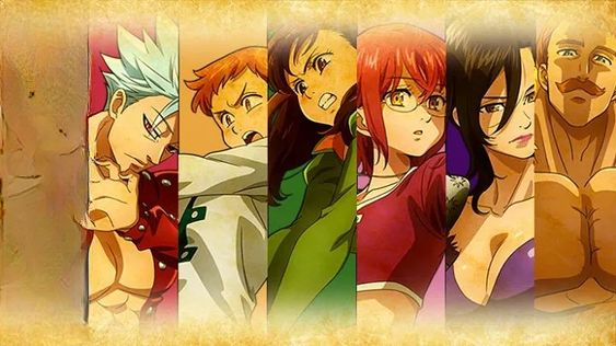 2girls, 4boys, ban_(nanatsu_no_taizai), diane_(nanatsu_no_taizai), edit, edited, escanor, gowther