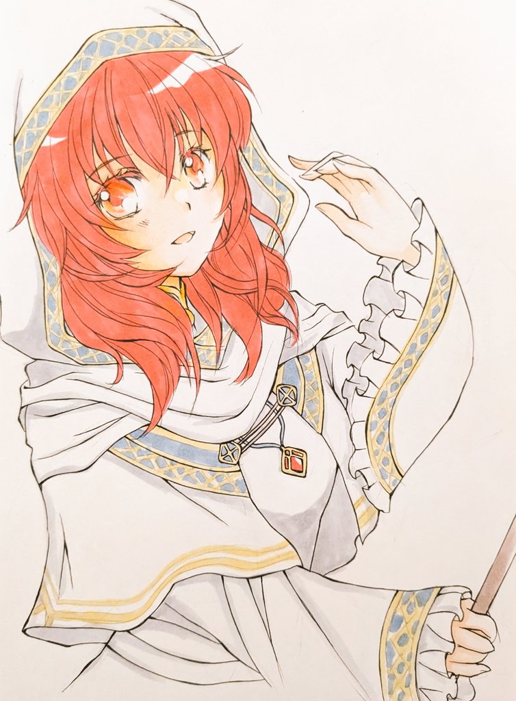 1girl, capelet, chika_1, commentary_request, fire_emblem, fire_emblem:_mystery_of_the_emblem, frilled_sleeves, frills