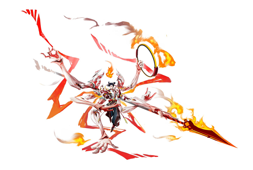 artstation, artstation_username_安自在, god, mechanical_arms, nezha