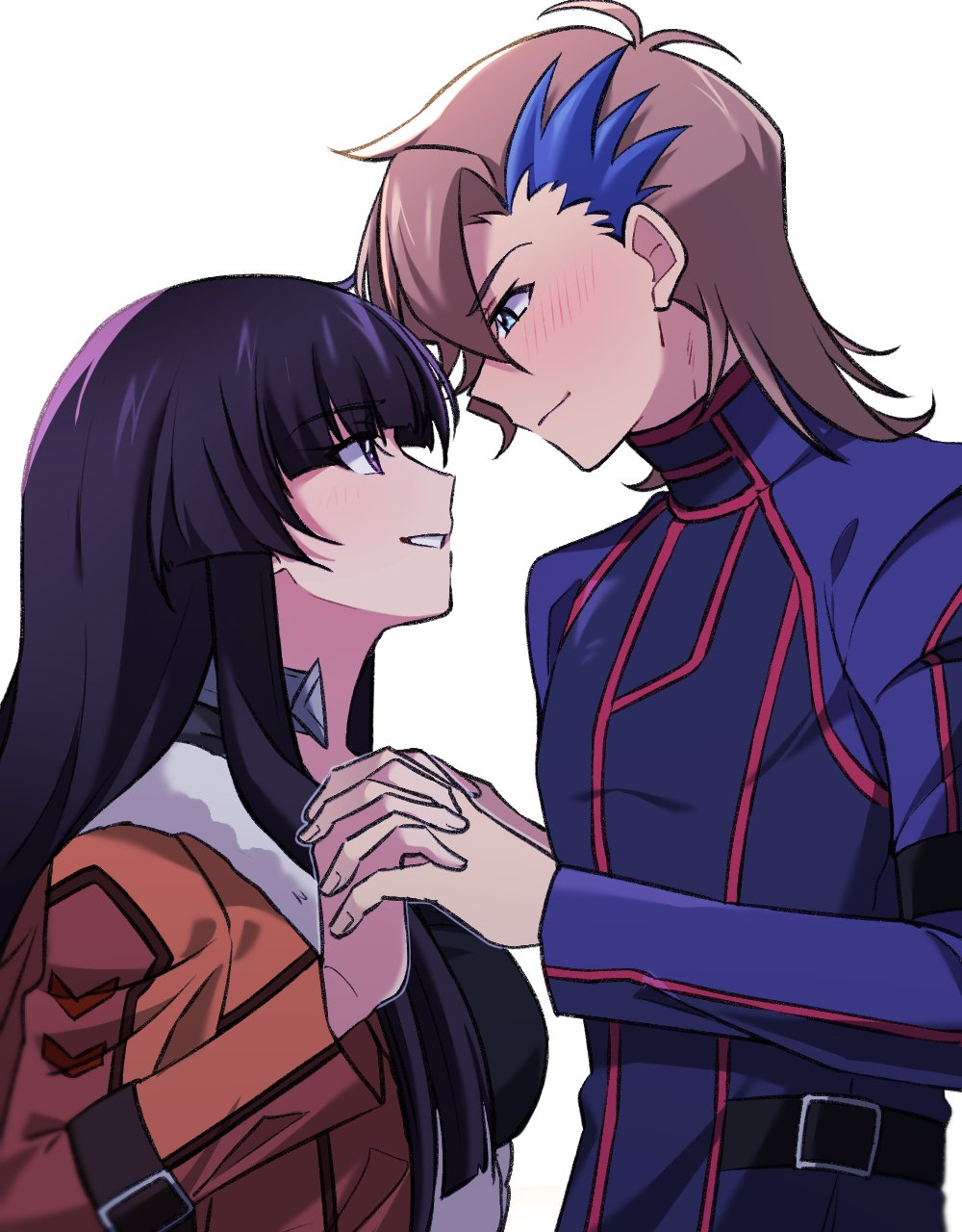 1girl, ash_phoenix, black_hair, blue_eyes, breasts, brown_hair, code_geass, code_geass:_dakkan_no_roze