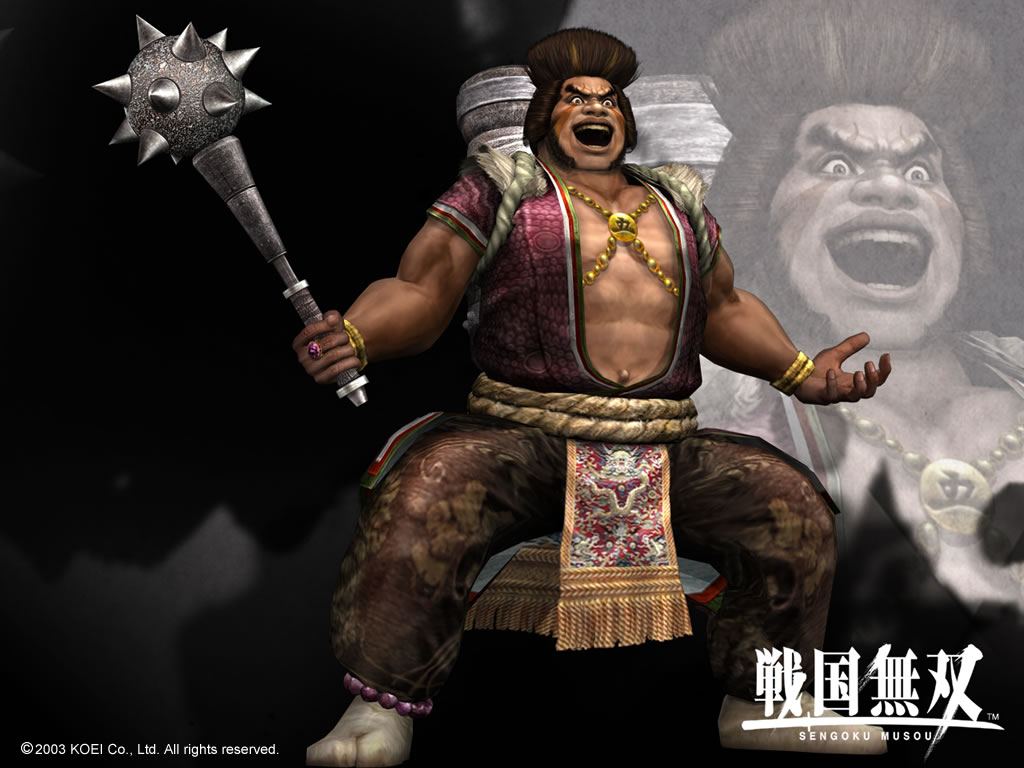 ishikawa_goemon, koei, official_art, ring, samurai, samurai_warriors, sengoku_musou, short_hair