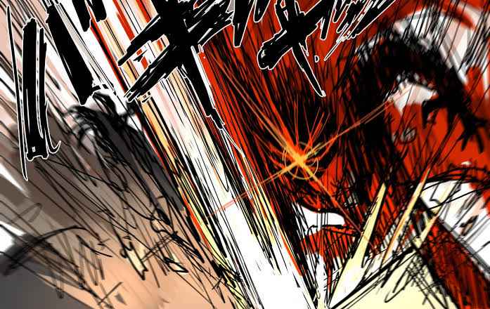 arm_wrestling, armor, black_hair, blown_away, broken_table, clenched_hands, debris, desk_slam