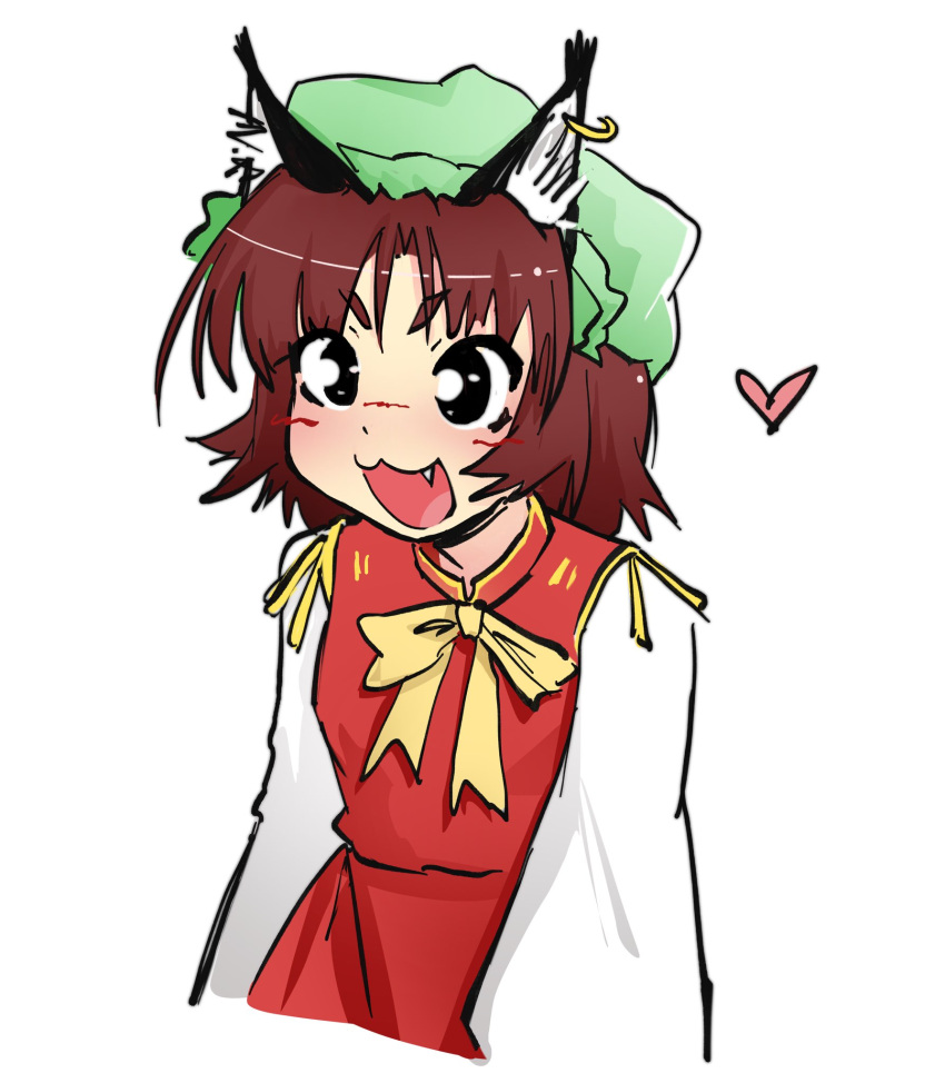 1girl, :3, :d, animal_ear_fluff, animal_ear_piercing, animal_ears, black_eyes, blush