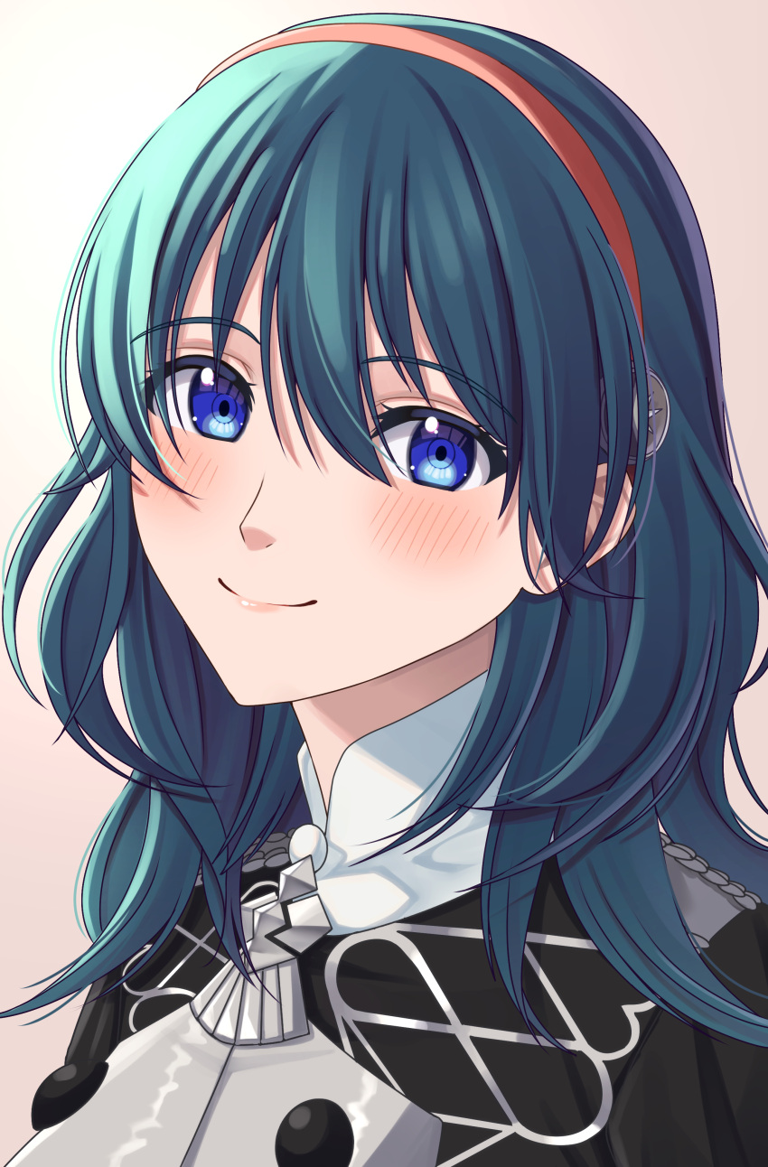 1girl, absurdres, blue_eyes, blue_hair, blush, byleth_(female)_(fire_emblem), byleth_(fire_emblem), closed_mouth