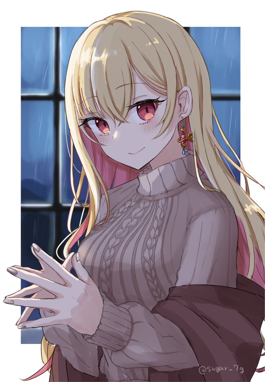 1girl, audrey_mina, blonde_hair, closed_mouth, highres, long_hair, looking_at_viewer, smile