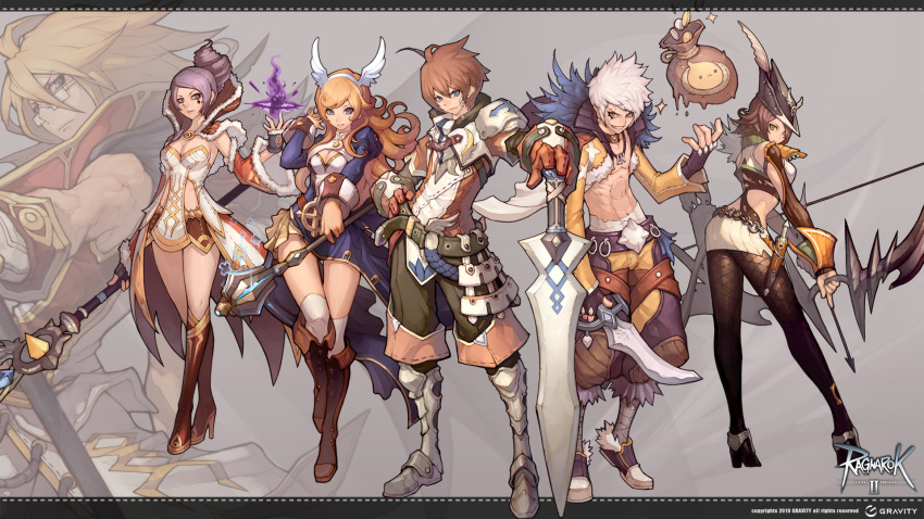 acolyte, archer, archer_(ro2), bandage, bandages, blonde_hair, blue_eyes, boots