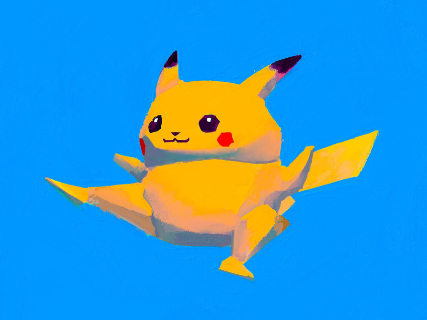 :3, animal_focus, blue_background, closed_mouth, commentary_request, derivative_work, full_body, highres
