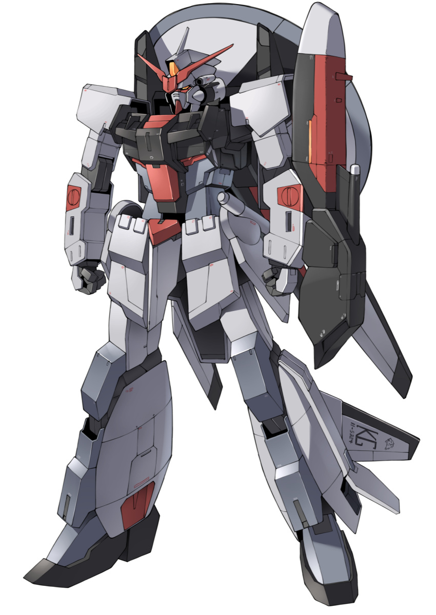absurdres, arms_at_sides, awacs, clenched_hands, full_body, gundam, gundam_seed, gundam_seed_freedom