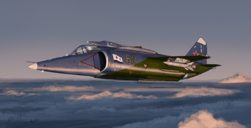 1other, air-to-air_missile, aircraft, airplane, clouds, dr-arche, fighter_jet, flying