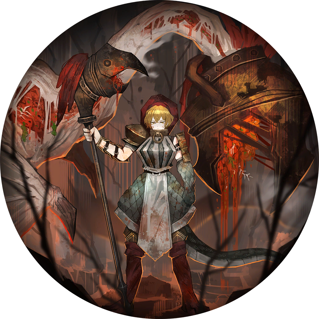 1boy, arm_guards, armor, basilisoup, blonde_hair, boots, breastplate, chef_hat