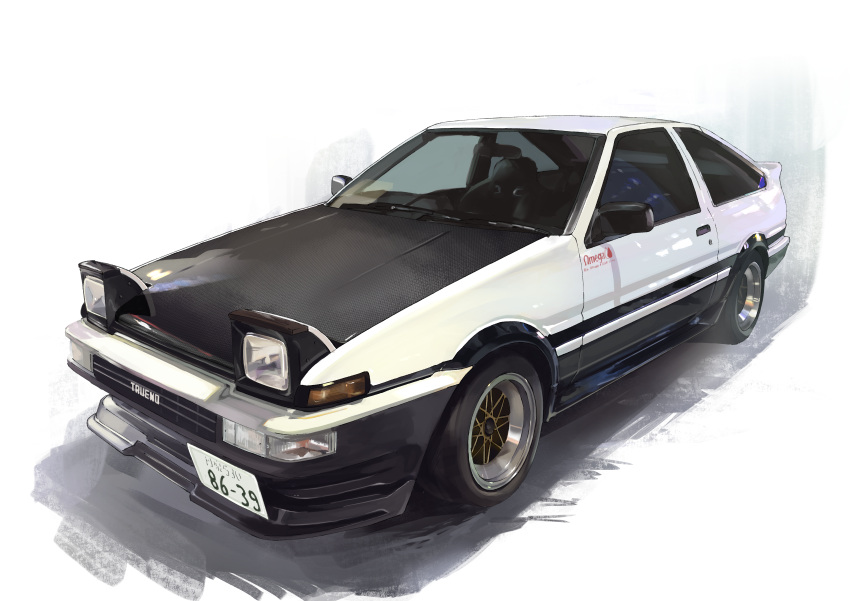 absurdres, car, carbon_fiber, glowing, highres, license_plate, light_trail, masa_(siriusu-koko)
