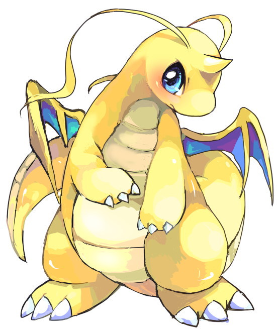 animal_focus, blue_eyes, choko_(sweetpocket), claws, dated_commentary, dragon, dragonite, full_body