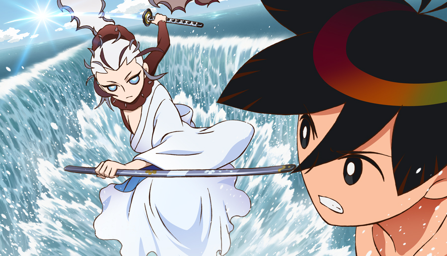sabi_hakuhei, sword, water, weapon, yasuri_shichika