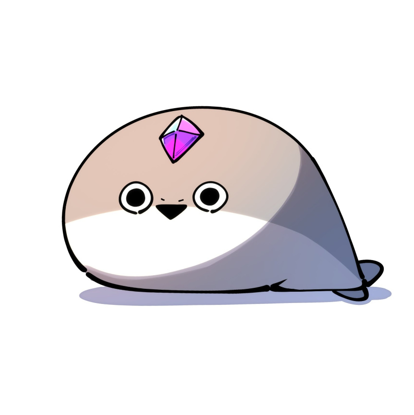 animal, animal_focus, black_mouth, commentary, english_commentary, fish, forehead_jewel, full_body