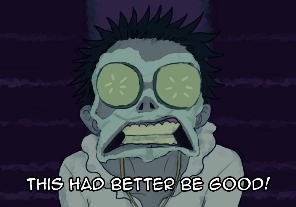 1boy, animated, animated_gif, charlienozaki, clenched_teeth, commentary, cucumber_on_face, dracule_mihawk