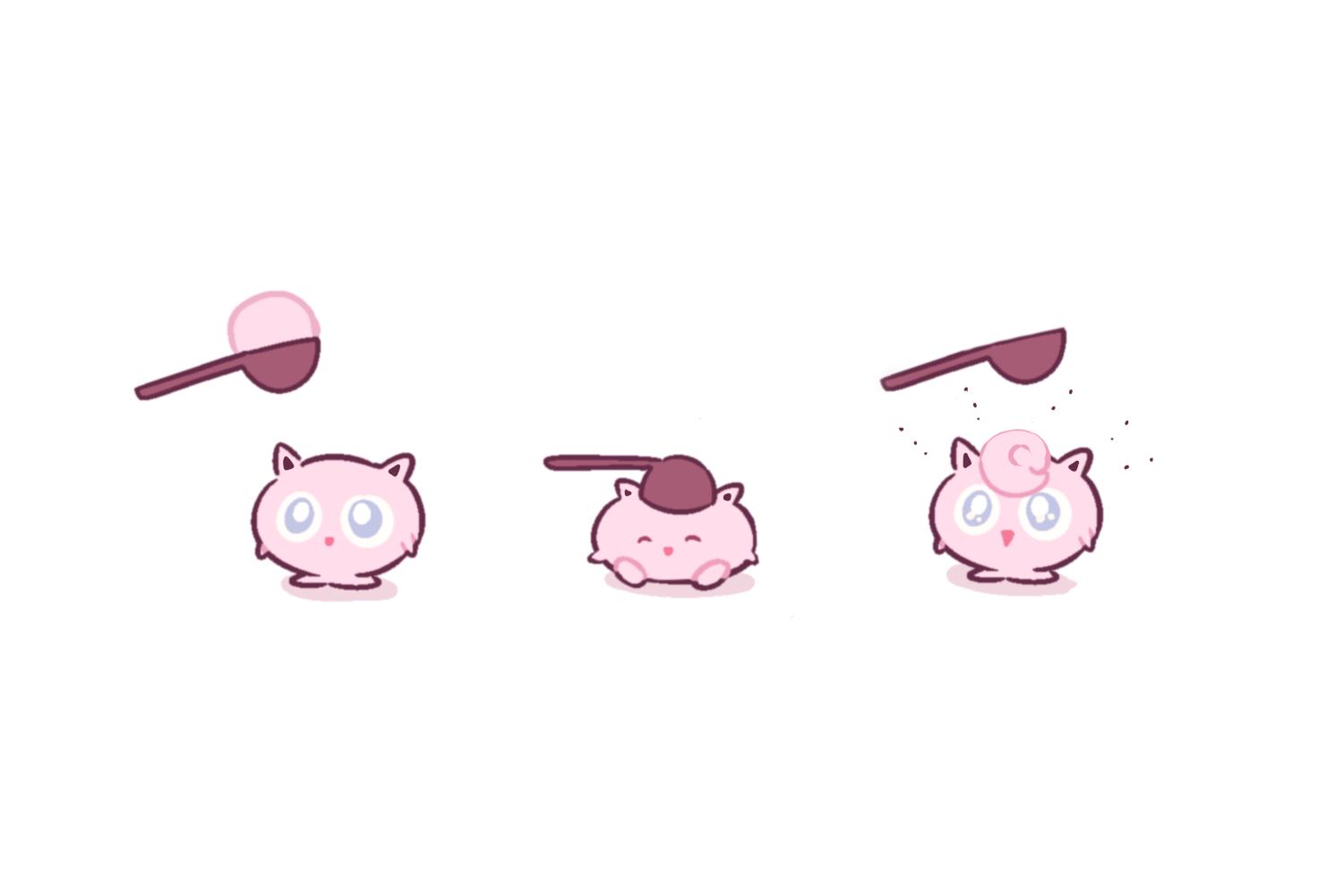 ^_^, blue_eyes, closed_eyes, commentary, food, happy, ice_cream, ice_cream_scoop