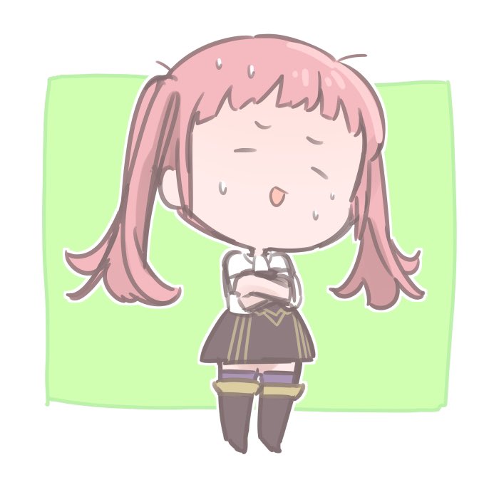 1girl, black_footwear, blunt_bangs, boots, crossed_arms, fire_emblem, fire_emblem:_three_houses, garreg_mach_monastery_uniform