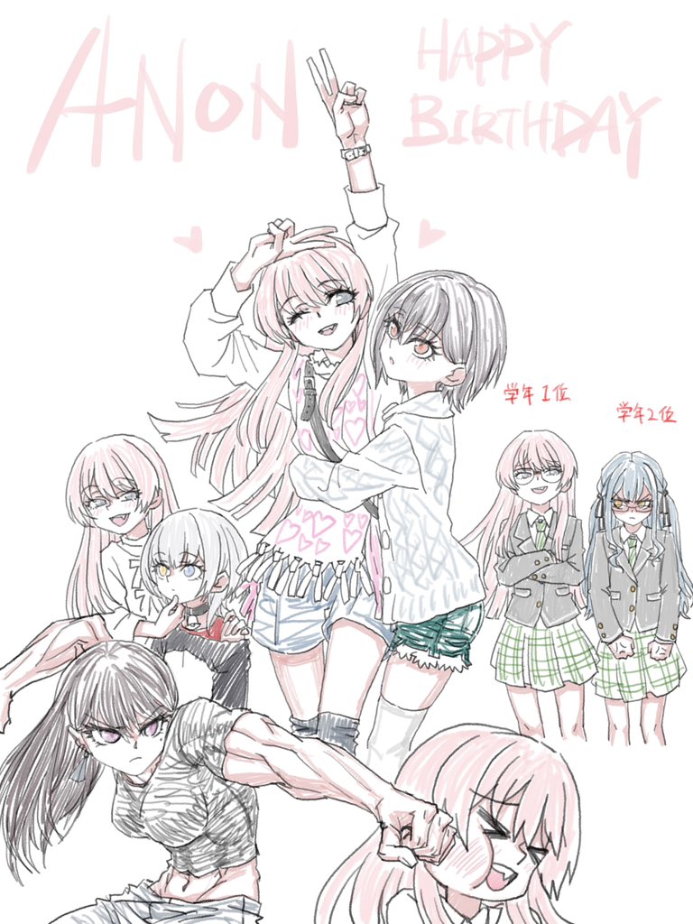 >_<, bang_dream!, bang_dream!_it's_mygo!!!!!, black_hair, black_shirt, black_thighhighs, blue_eyes, blue_hair