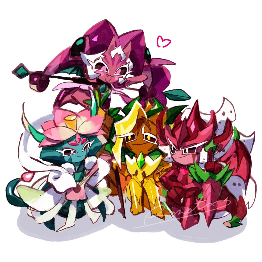 4others, :3, ananas_dragon_cookie, aqua_hair, aqua_kimono, aqua_tail, arm_up, armor