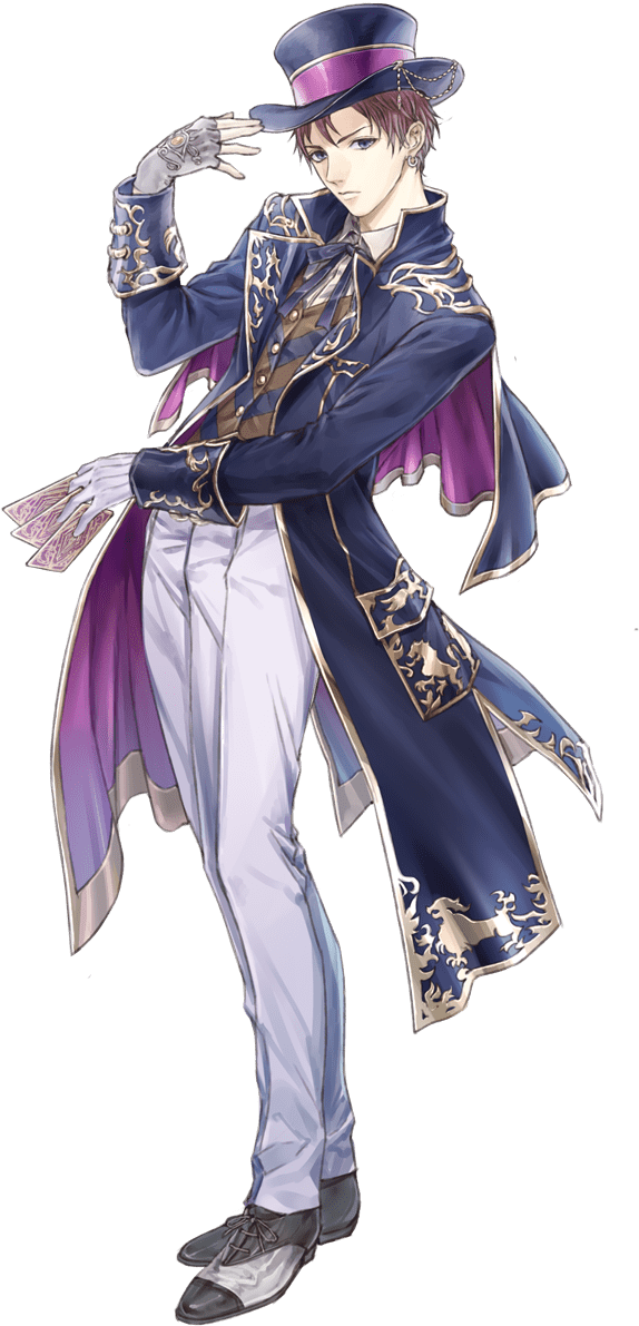 1boy, atelier_(series), atelier_lulua, between_fingers, black_capelet, black_coat, black_footwear, black_hat
