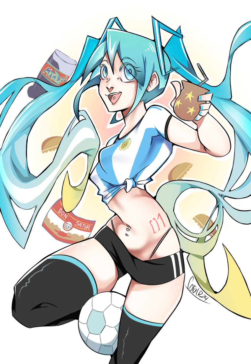 argentina, argentinian_flag, argentinian_miku, asociacion_de_futbol_argentina, bad_source, hatsune_miku, highres, mate