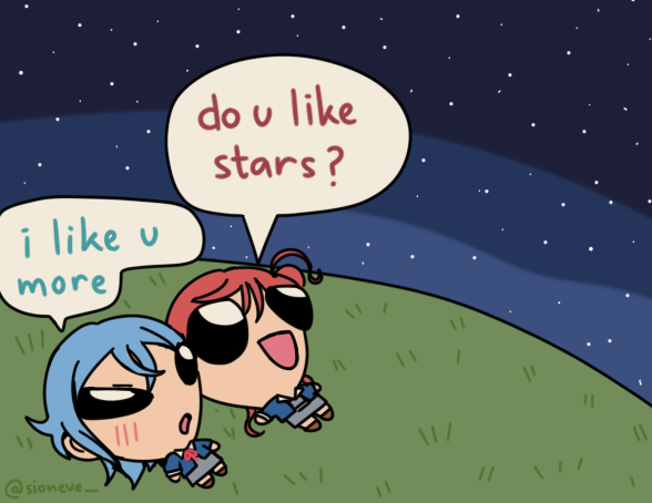 2girls, :d, :o, blazer, blue_hair, blue_jacket, blush, chibi