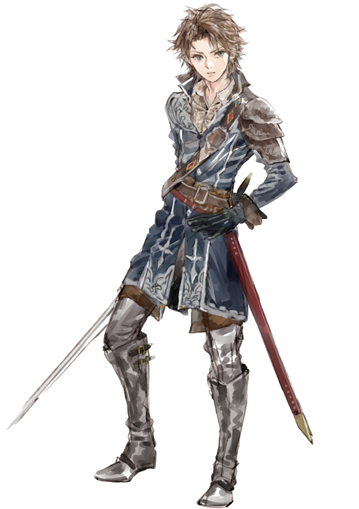 1boy, armor, atelier_(series), atelier_lulua, belt, black_coat, black_footwear, black_gloves
