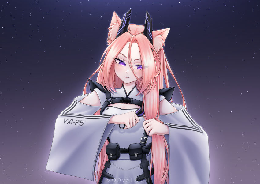 1girl, absurdres, animal_ears, artist_name, belt, cat_ears, dress, highres