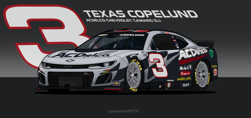 artist_name, car, english_commentary, goodyear, grey_car, highres, mei_(genistarts), mobil1