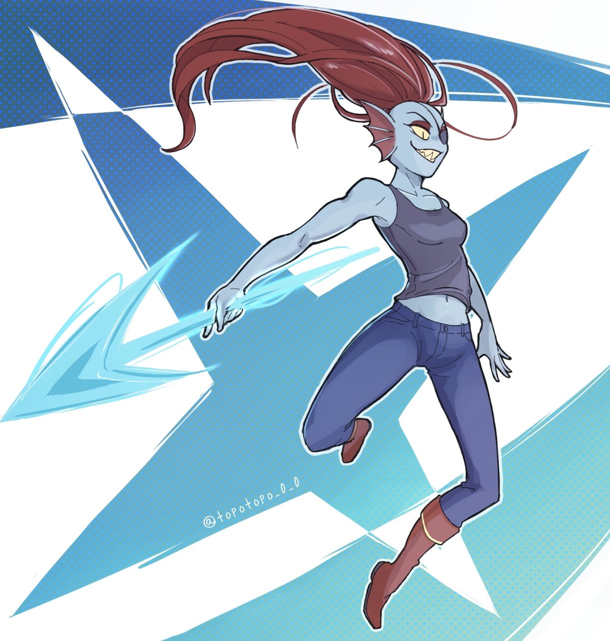 1girl, 2023, 2d, anthro, artist_name, blue_background, blue_outline, blue_skin