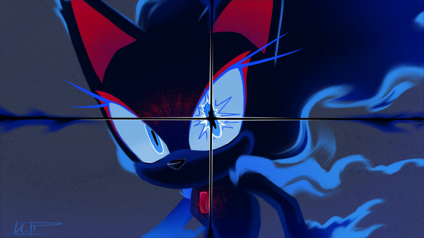 1boy, blue_eyes, gem, grey_background, hedgehog_boy, hedgehog_ears, highres, ira_theartist