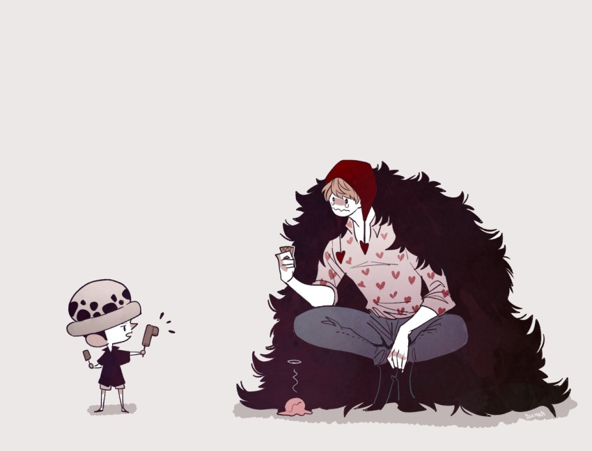 2boys, aged_down, blink_mints, blonde_hair, child, coat, commentary_request, crying