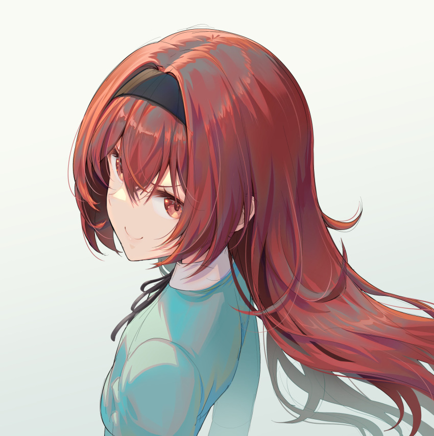 1girl, alice_gear_aegis, black_hairband, black_ribbon, commentary_request, hairband, highres, koishikawa_emma