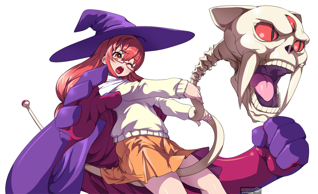 akaga_hirotaka, angry, arcana_heart, arcana_heart_3, between_thighs, braid, cape, clenched_hand