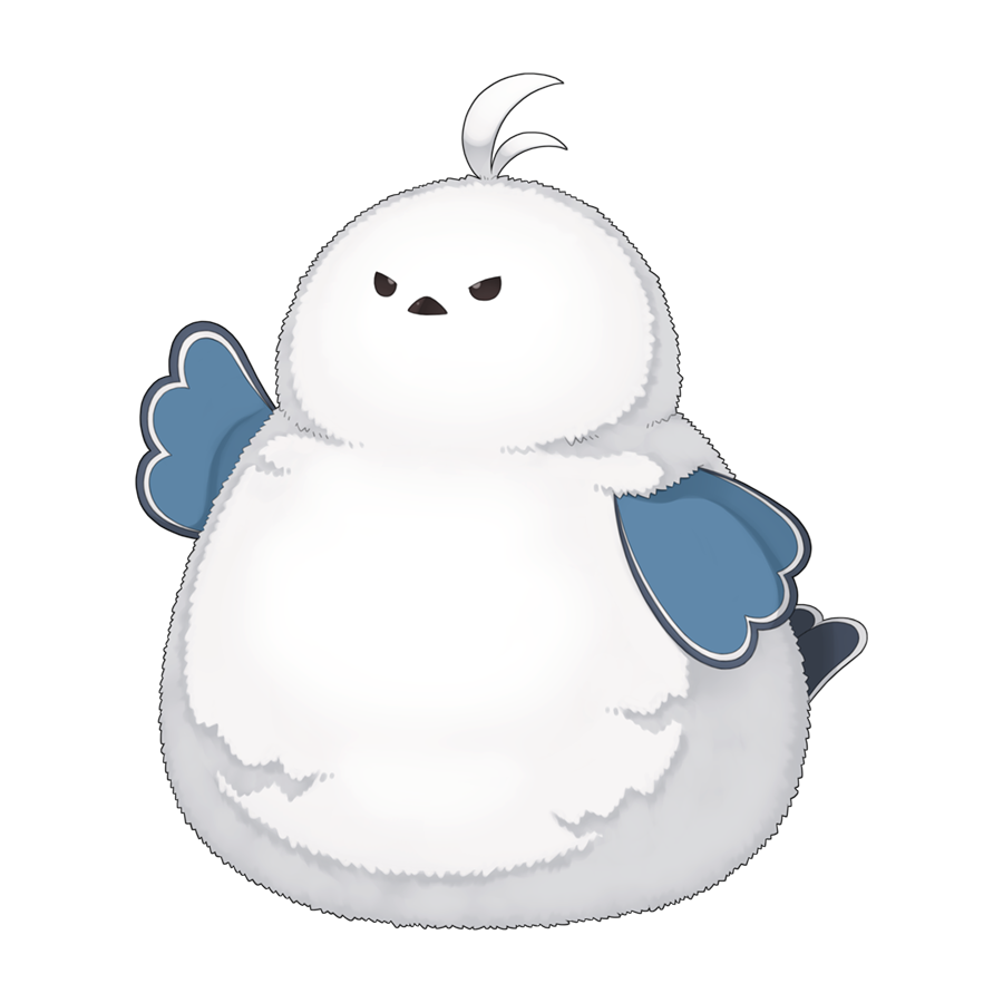 animal_focus, antenna_hair, bird, chibi, chibi_only, fluffy, full_body, iwin_(ragnarok_online)