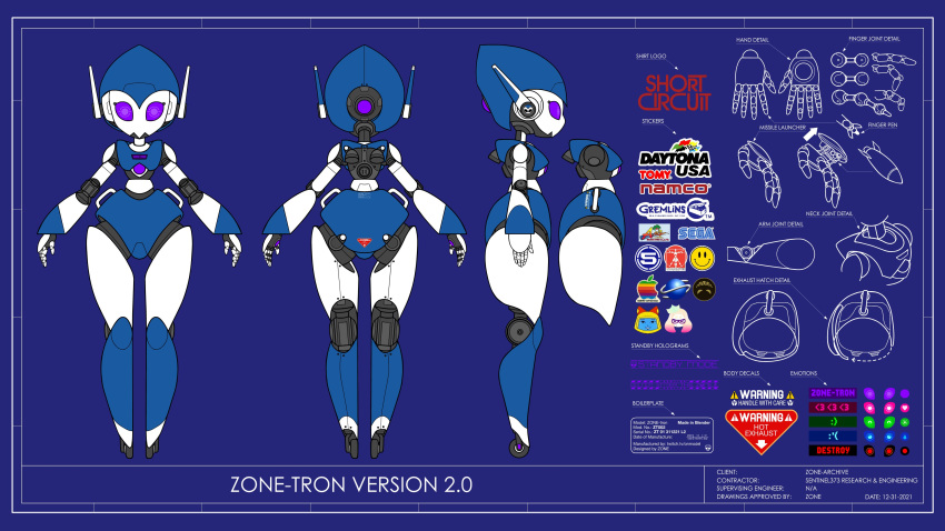 1girl, absurdres, apple_inc., arrow_(symbol), artist_name, blue_background, character_name, daytona_usa