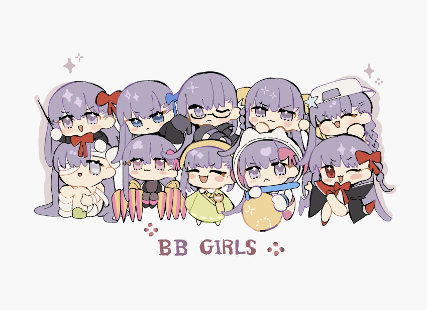 6+girls, :<, :3, :d, ;(, ;d, absurdres, bag