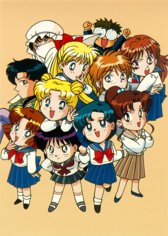 aino_minako, bishoujo_senshi_sailor_moon, chibi, everyone, gurio_umino, hino_rei, kino_makoto, mizuno_ami