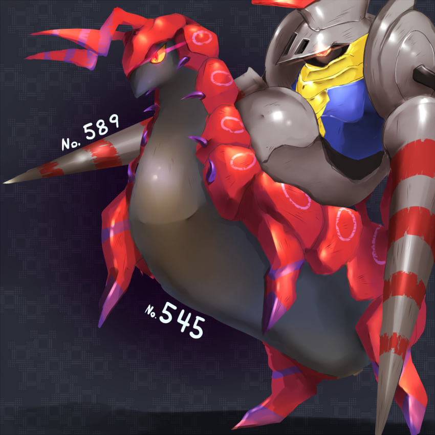 escavalier, highres, pendoraa, pokemon, pokemon_(game), pokemon_black_and_white, pokemon_bw, scolipede