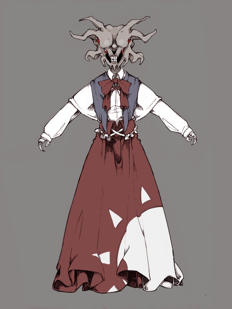 1girl, alien, bolos, bow, bowtie, capelet, collar, collared_shirt